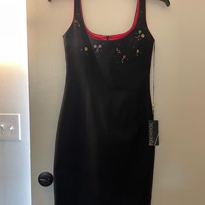 Black dress with tag